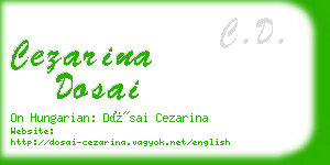 cezarina dosai business card